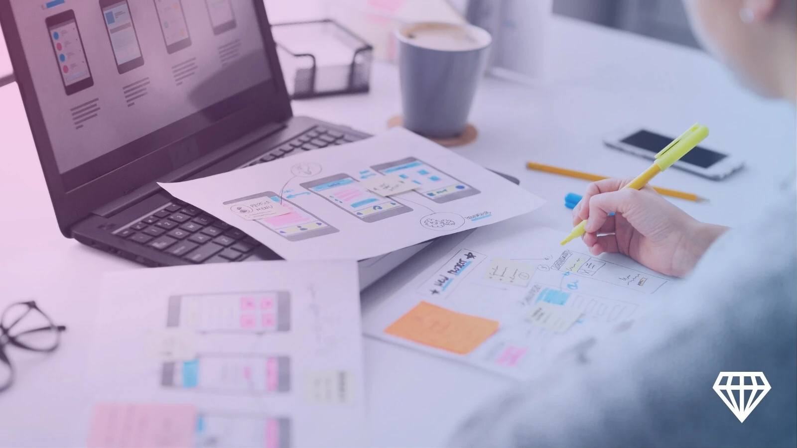 Digital product designer at work