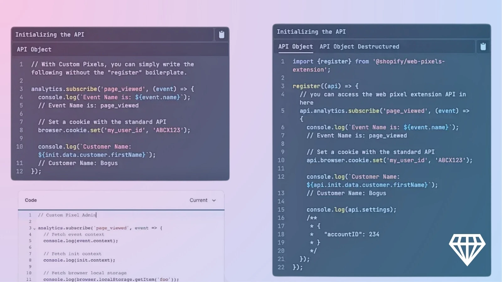 Code snippets regarding the Pixel apps